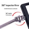 Multi-functional Telescopic Car Inspection Mirror with Reflective Light