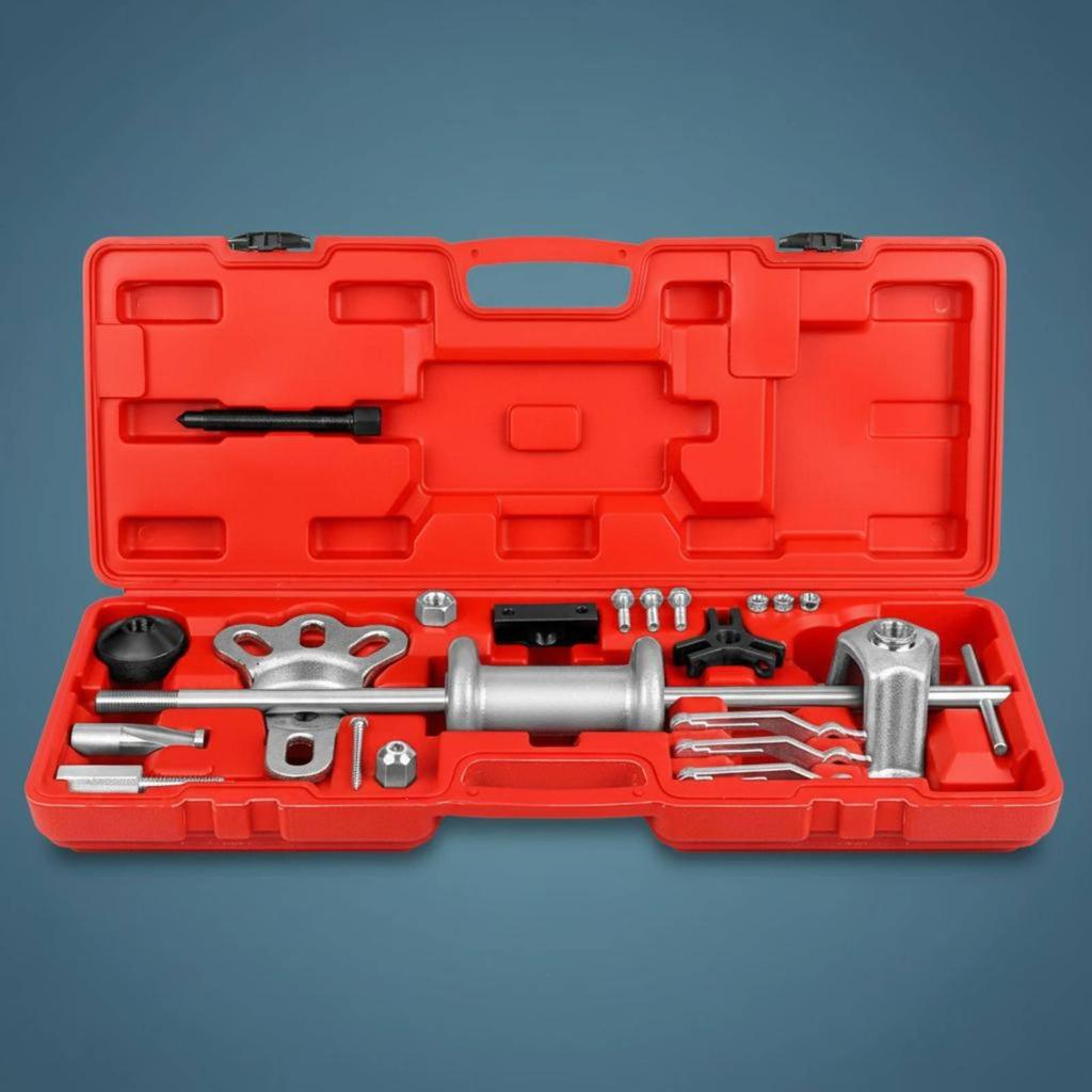 Wheel Hub Puller Set Heavy Duty Rear Axle Remover Organized Carry Box for Garage
