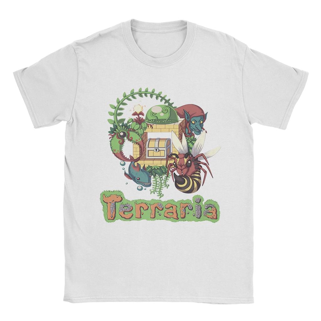 Terraria Game Tee Shirt for Unisex Women Fashion T Shirts 100 Cotton Clothes