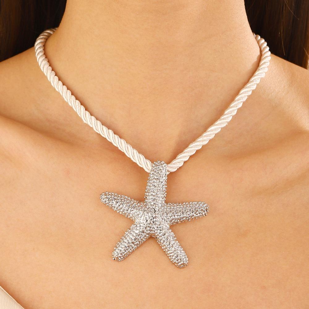 

Women s Fashion Jewelry Beach Style Starfish Pendant Necklace,Daily & Vacation Wear, All-Season Accessory