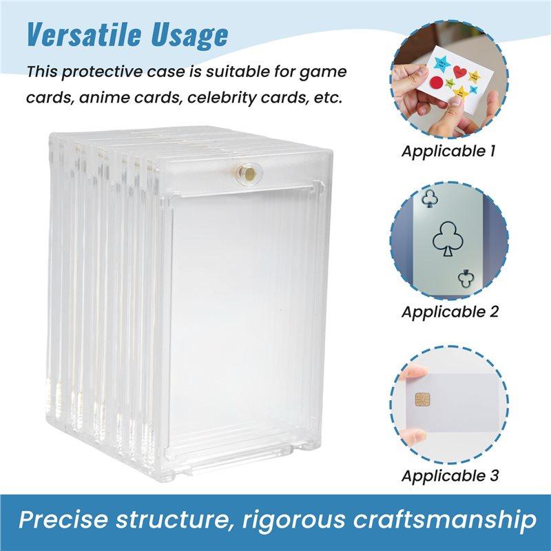 M-Modern-10Pcs 35PT Hard Magnetic Card Holder For Idol Photo Cards Protector Sports Trading Card Toploaders Display Case