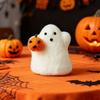 Halloween Wool Felted Ghost with Pumpkin Handmade Mini Felt Ghost Pumpkin