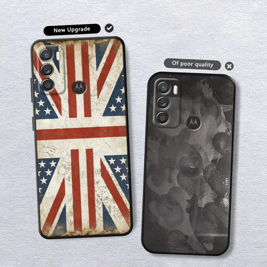 National Flag Pattern Phone Cover Case for Motorola Moto Edge 20 Pro 30 Lite G22 Edge40 G32 G50 G60s G71 G53 G30 G51 G73 G52