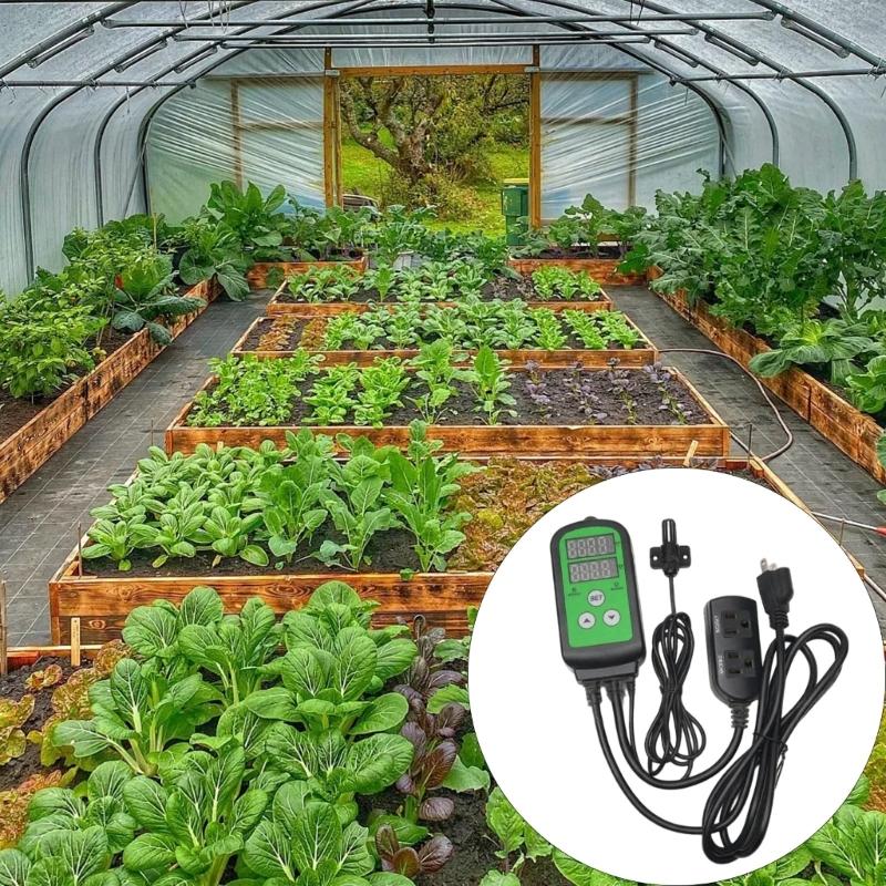 Digitaler Feuchtigkeitsregler 1200W 110V für Gewächshaus Pilzzucht Heimbrauen Intelligentes Steuerungssystem