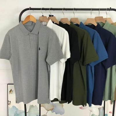 Camiseta polo de manga corta de alta gama GLYDE 100% algodón para hombre, moda de verano, con bordado de caballo, camiseta informal de lujo.