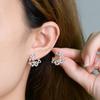 Romantic Cute 100% 925 Sterling Silver VVS1 3EX D Real Moissanite Diamonds Sparkling Stud Earrings For Women Jewelry