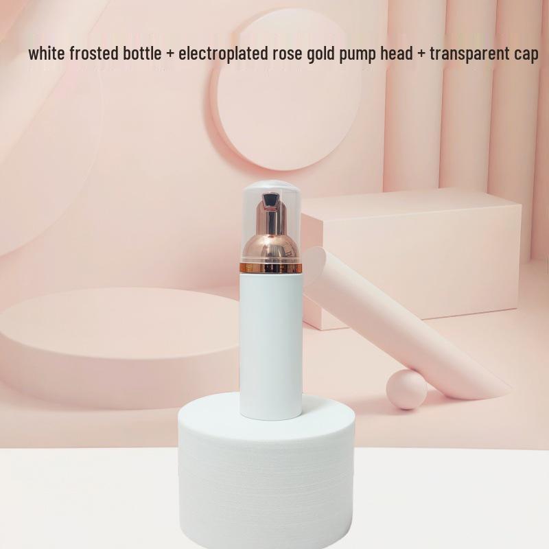 Matte Frosted Foam Face Wash & Eyelash Mousse Pump Bottle, 60ml