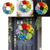 Colorful Flower Artificial Garland Door Hanging Decoration Festive Venue Prop