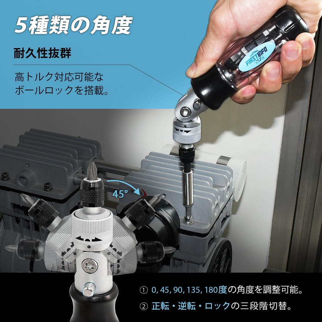 Ryosho FIRSTINFO TOOLS Ratchet Driver Set with to 7mm Bits for Eyeglass Watch Battery Furniture and Computer Repair 14-in-1 1.5mm Repair, Replacement,