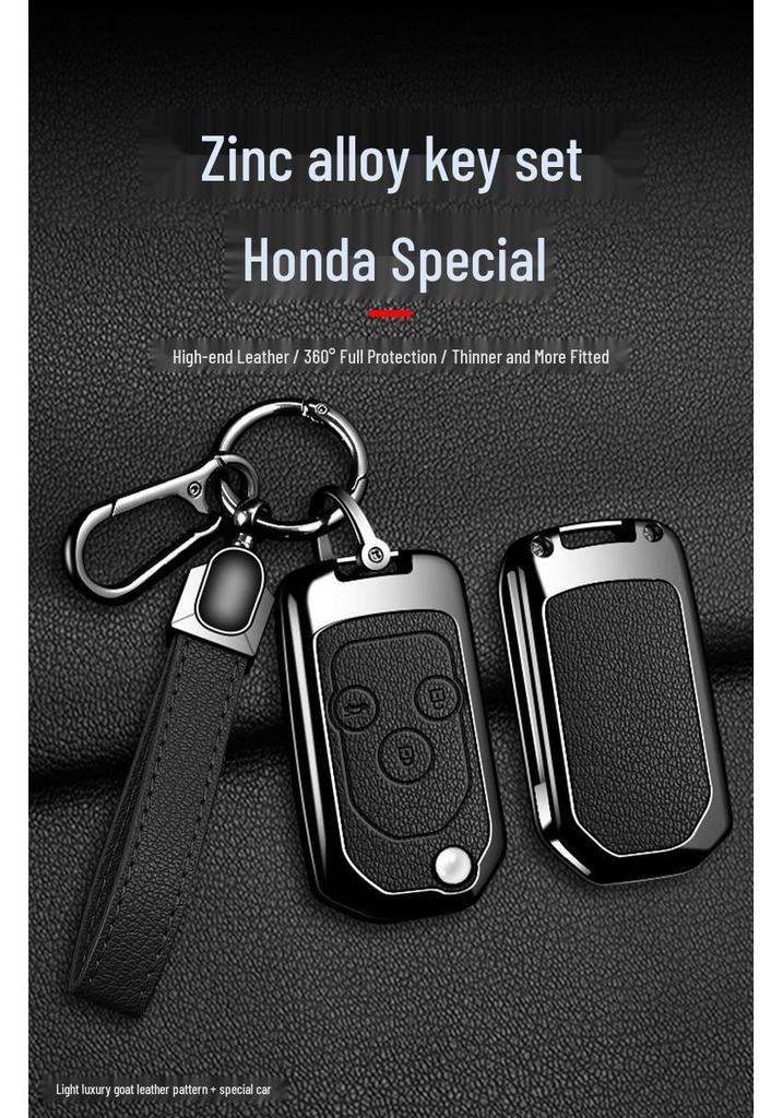 Metall Schutzschlüsselhülle für Honda: Vezel, Accord, Fit, CRV, Greiz - Multifunktionaler Luxus