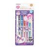 Zebra Sarasa Clip Gel Pen, 0.5mm, Sanrio My Melody & Kuromi 50th Anniversary 5-Color Set (Black, Blue, Red, Purple, Blue Green)
