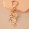 Key Ring Pendants For Women Girls Handbag Decor  Handmade Jewelry Gifts Alloy Love Heart Key Chain Shell Starfish
