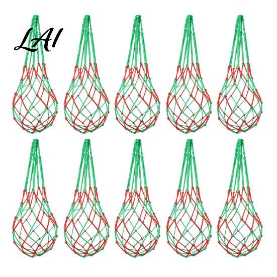 Heavy Duty Melon Hammock 10Pcs Watermelon Sling Nets Weatherproof Reusable Holder Space Saving Vine Support Mesh Fruit Hammocks for Cantaloupe