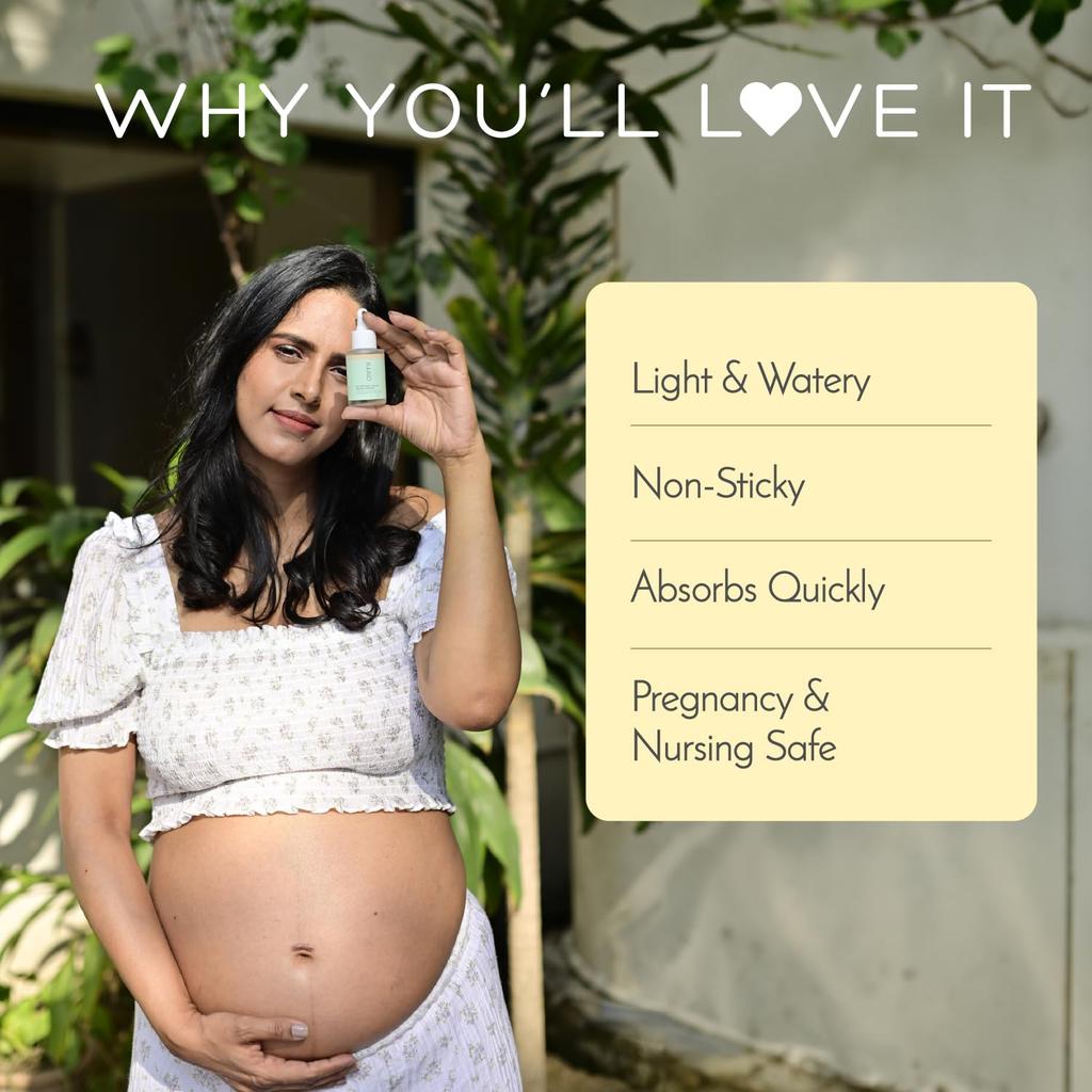 Orimii C-Glow Booster Serum 30ml 1er-Pack | 3% Vitamin C Aufhellendes Gesichtsserum mit LSF 15 für Hydratisierten, Gleichmäßigen Hautton