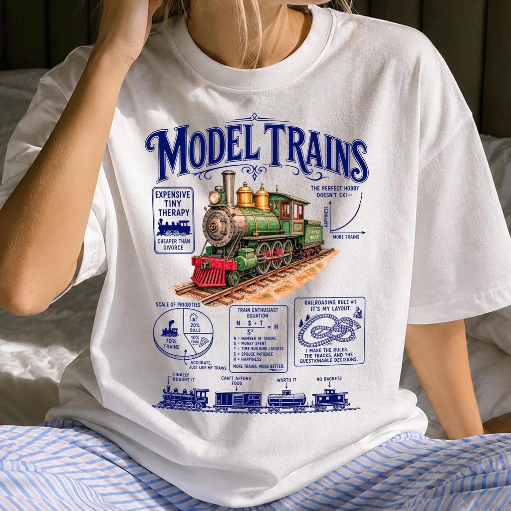 Funny Model Trains Shirt - Retro Collecting Gift - Sarcastic Model Trains Clothing