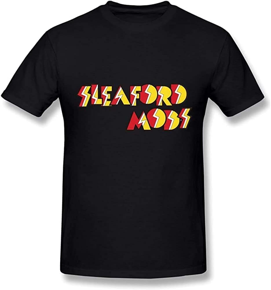 AT T Shirt for Men Sleaford Mods Logo Black XXL чёрный