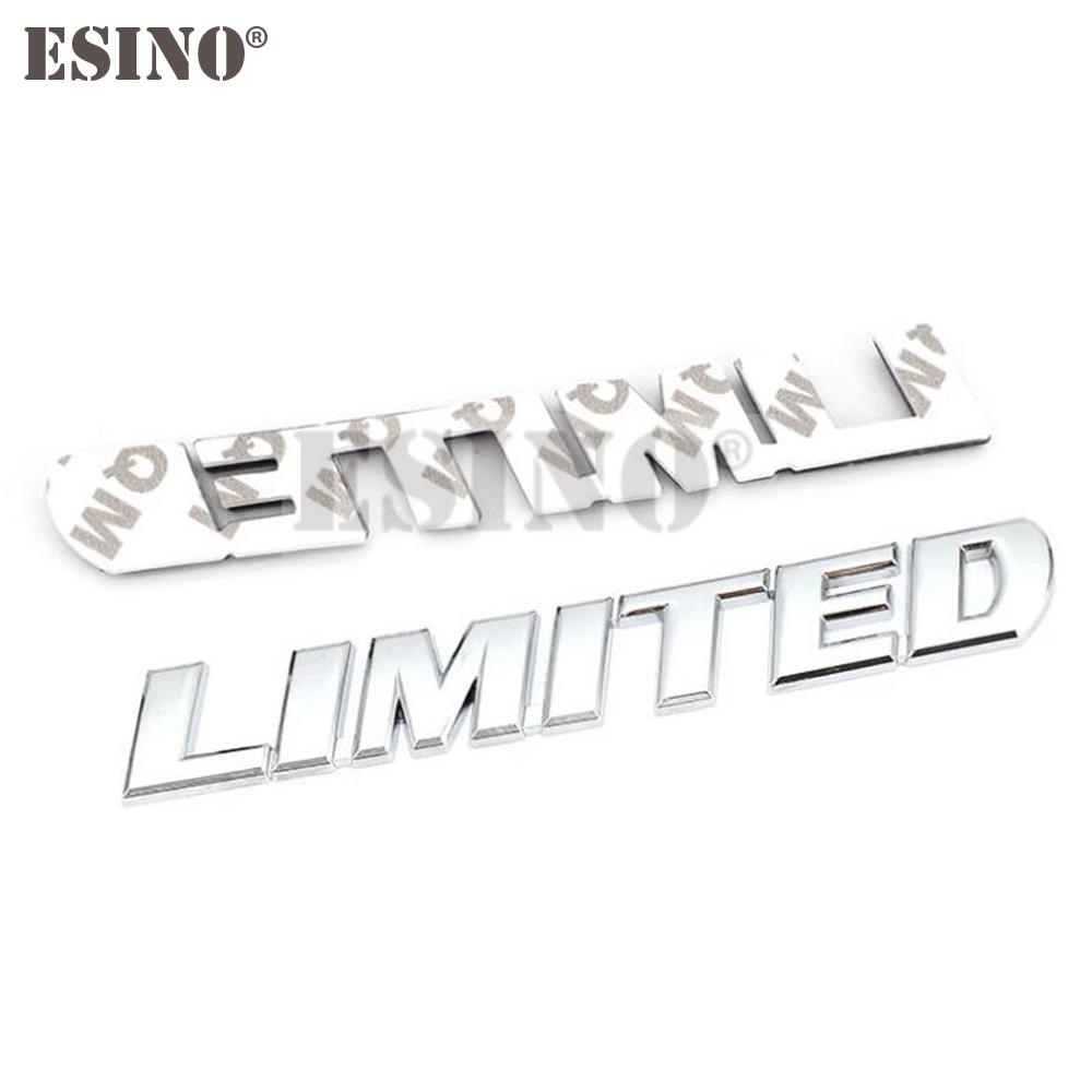 New Car Styling 3D Metal Chrome Zinc Alloy Emblem Badge Limited Edition Trunk Body Sticker Decal Fender Emblem Auto Accessory