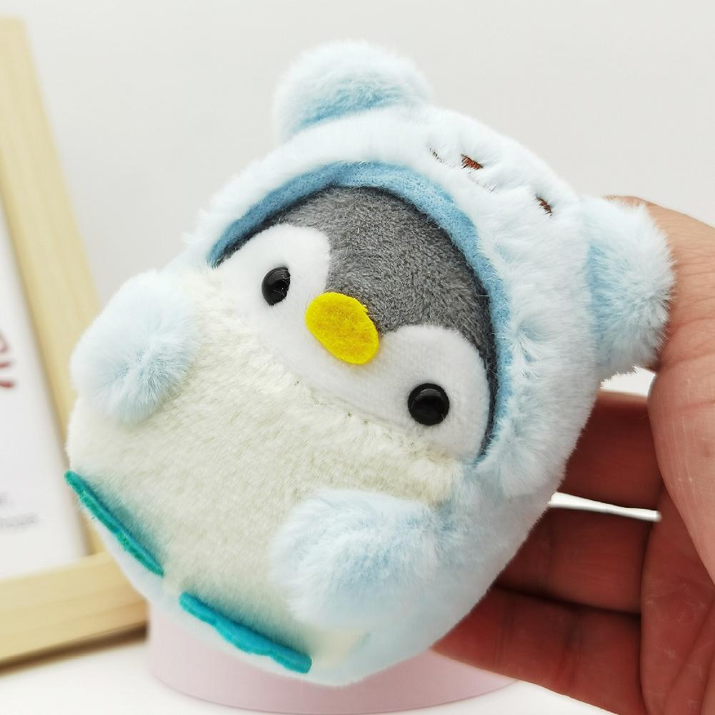 

Милый мультяшный пингвин, плюшевые куклы, игрушки, брелок для ключей, сумка, кулон, детская игрушка, подарки на день рождения, мини-животное, плюшевая кукла, брелок для ключей синий
