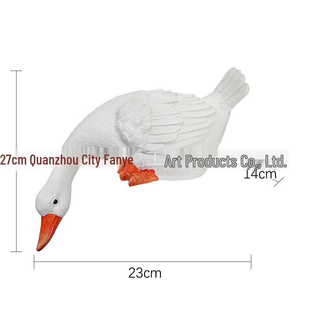 Easter Duck Garden Ornament: Rockery Water Feature Decoration Statue