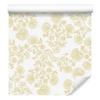 Wallpaper Flowers White and Cream, Cream Background for Living Room and Bedroom 50x1000