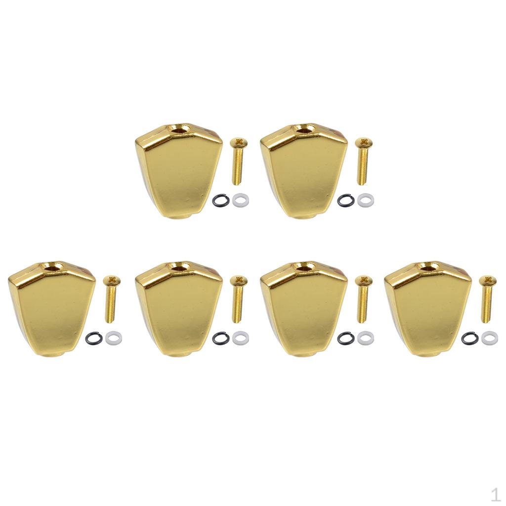 

6 кнопок замены гитарной машины золотой