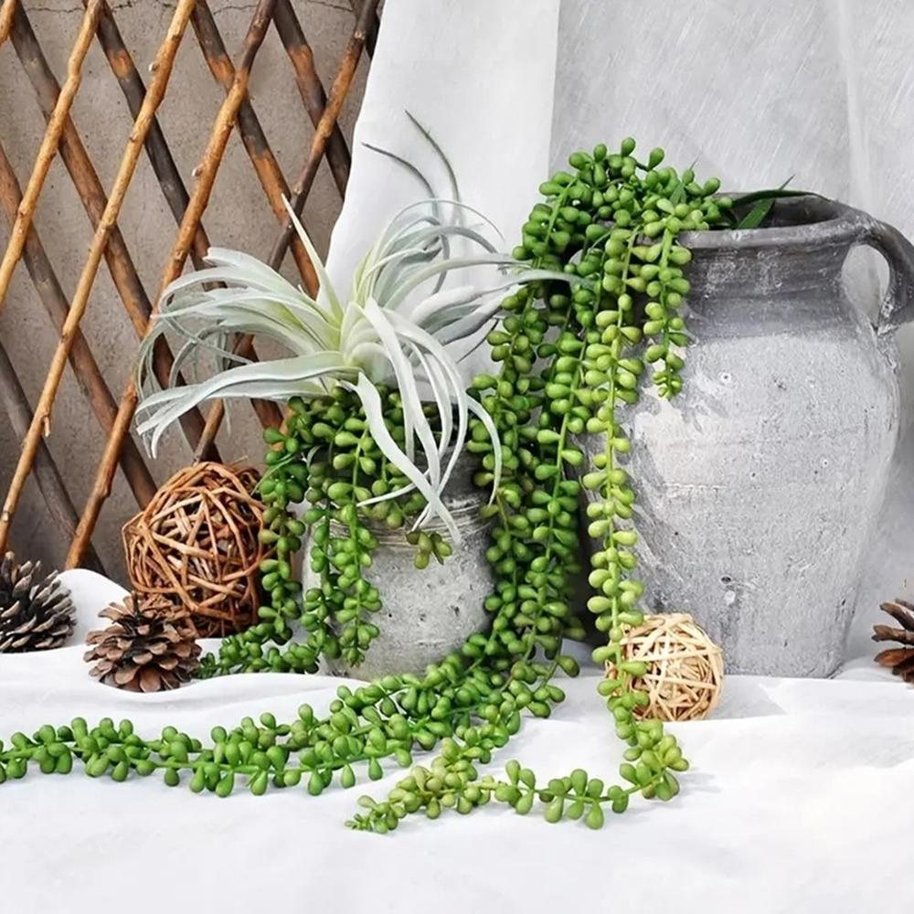 1PC Artificial Green Plants, Love Tears, Home Decoration, Fake Plants, Simulated Green Plants, Ceiling, Plastic Vines