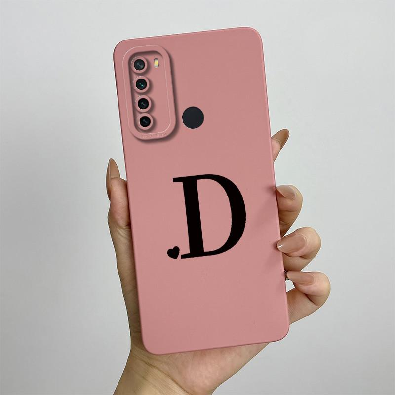 For Xiaomi Redmi Note 8 Case Redmi Note 8T Cover Redmi Note 8 Pro Cases Luxury Letters Square Phone Case Shockproof Back Cover