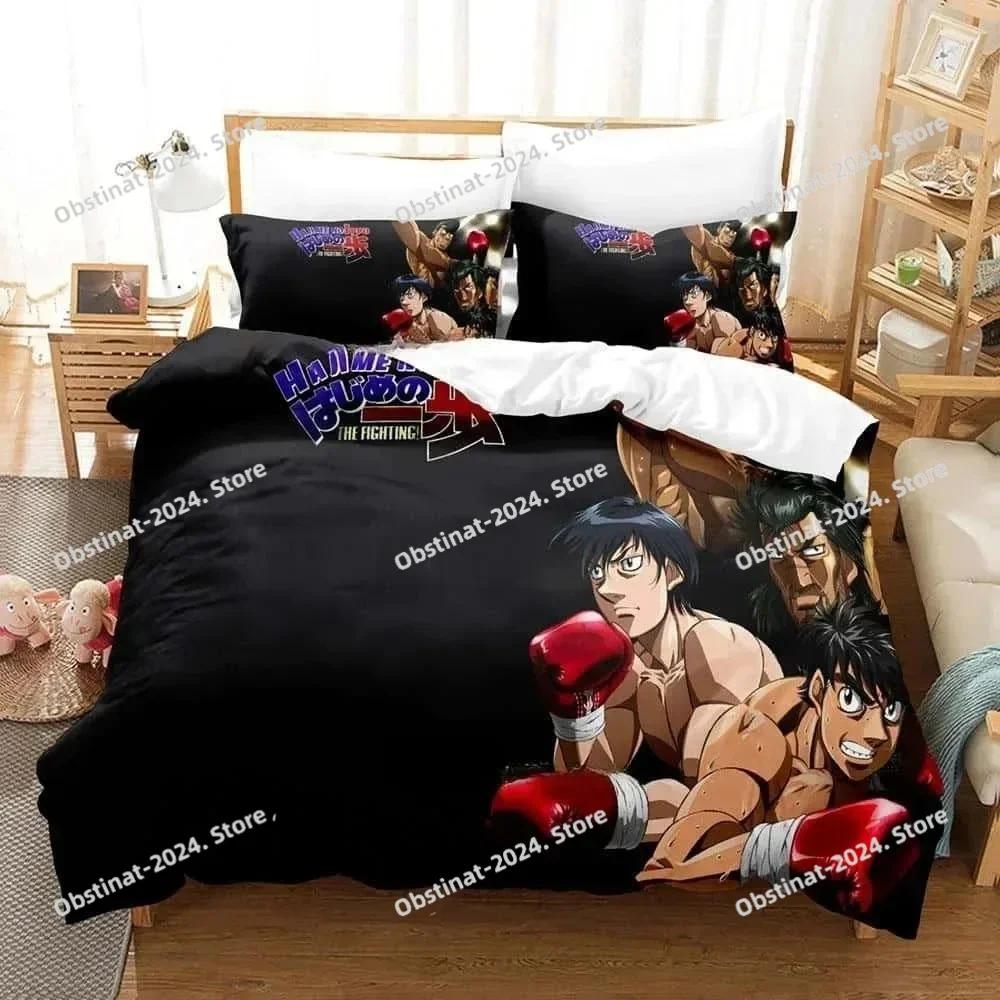 Fashion 3D Printing Anime Hajime No Ippo Bedding Set Print With Pillowcase Duvet Cover Soft Single Double Queen Super King Size