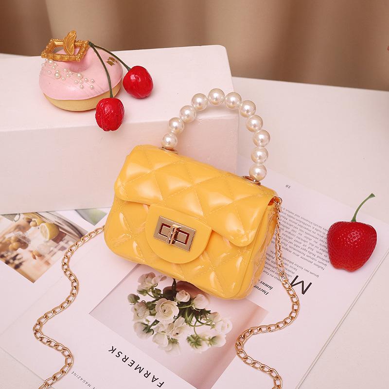 2023 Pearl Chain Jelly Handbag - Fashionable Ladies' Small Bag