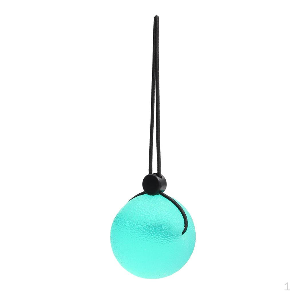 5 cm Hand Ball with Cord Silicone Exercise Stress Tool - Optional