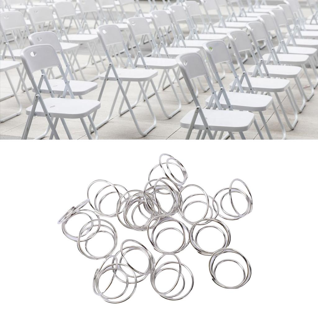 50Pcs Place Card Holder Round Shape Table Number Name Card Display Stand Metal Photo Clamp for Wedding