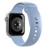 Bracelet en silicone pour Apple Watch 38 40 41 mm Icon bleu clair - 2 pièces