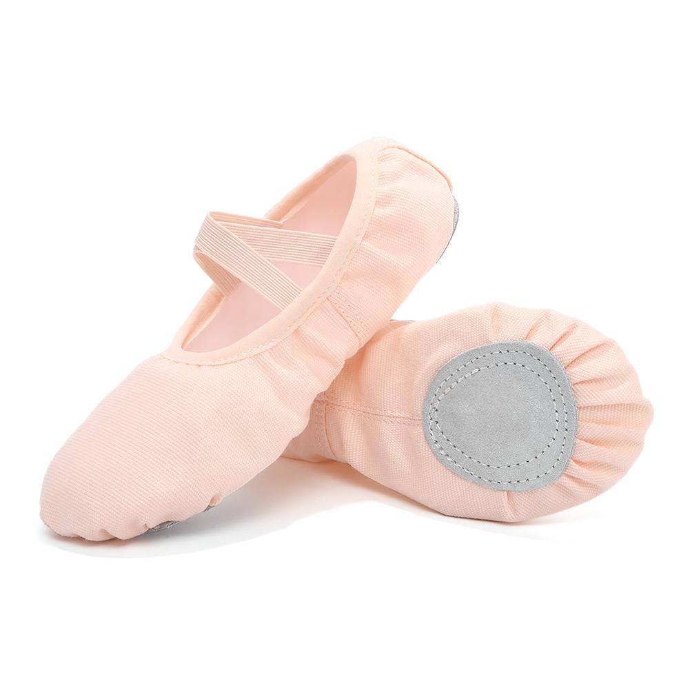 Women/Girls' Ballet Shoes Canvas Flat Split Soft Sole Dance Slippers Adult Gymnastics Belly Yoga Ballerina Training Shoes