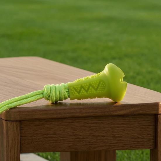 Natural Cotton Rope Toy Dog Chew with Pull Rope, Interactive Tug of War Durable Toys Toy, Teeth Cleaning Treat Dispenser for Aggressive Chewers