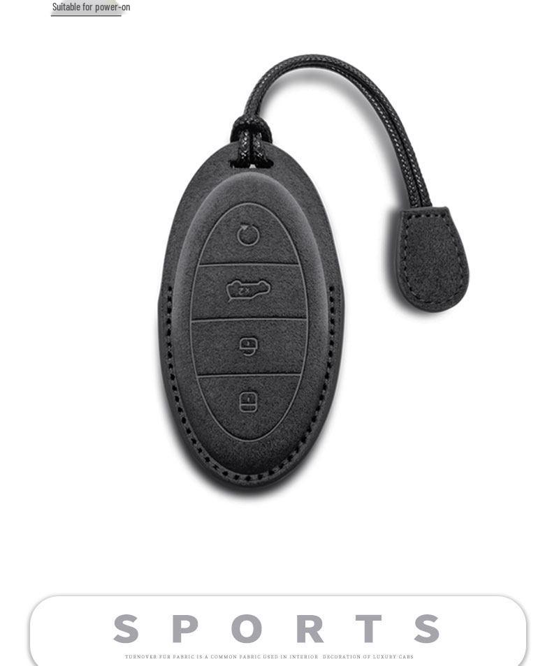 Faux Fur Key Covers & Buckles for BYD U7/U8/U9 - Interior Accessories Modification