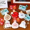Cute Tennis Racket Plush Keychain Kawaii Cartoon Ball Pendant Soft Stuffed Doll Key Ring Bag Backpack Decoration Accessory Gift