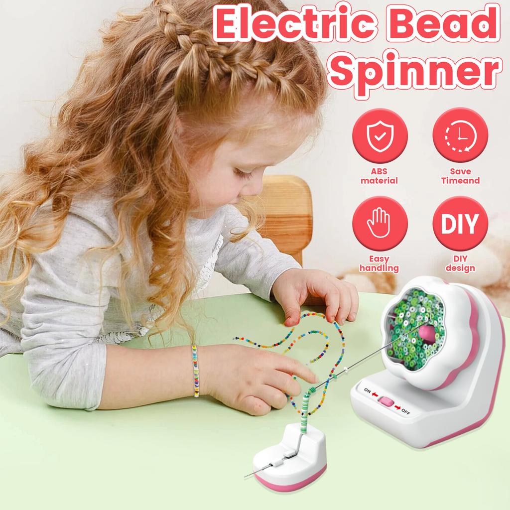 Electric Bead Spinner Automatically Clay Bead Spinner Fast Efficient Beading Bead Spinner Machine For DIY Bracelets Necklaces