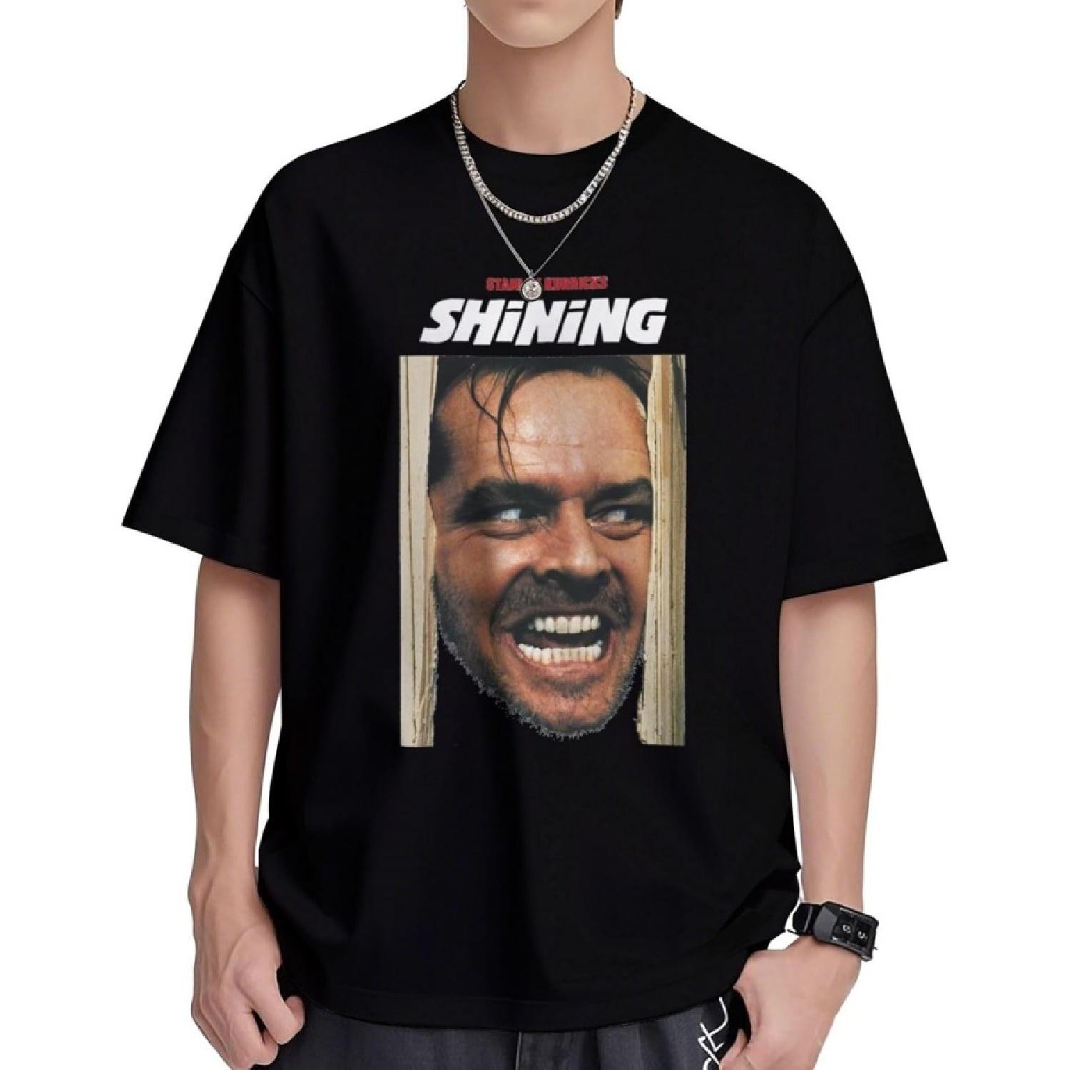 Lupraken Mens T-Shirt Jack Torrance The Shining T Shirt Summer Casual Short Crew Short Sleeve Tops Tee(20) XXXXXL разноцветный