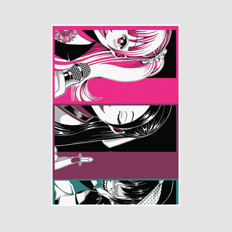 Classic Anime Kakegurui Posters Retro White Paper Manga Figure Poster Decor Prints Clear Image Bedroom Bar Decoration Art Painting Decorative Pictures