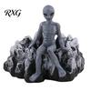 Resin Ash Tray Halloween Skeleton Ashtray, Heat-resistant Gothic Holder, Ashtray Aliens Decorative for Home Office Outdoor