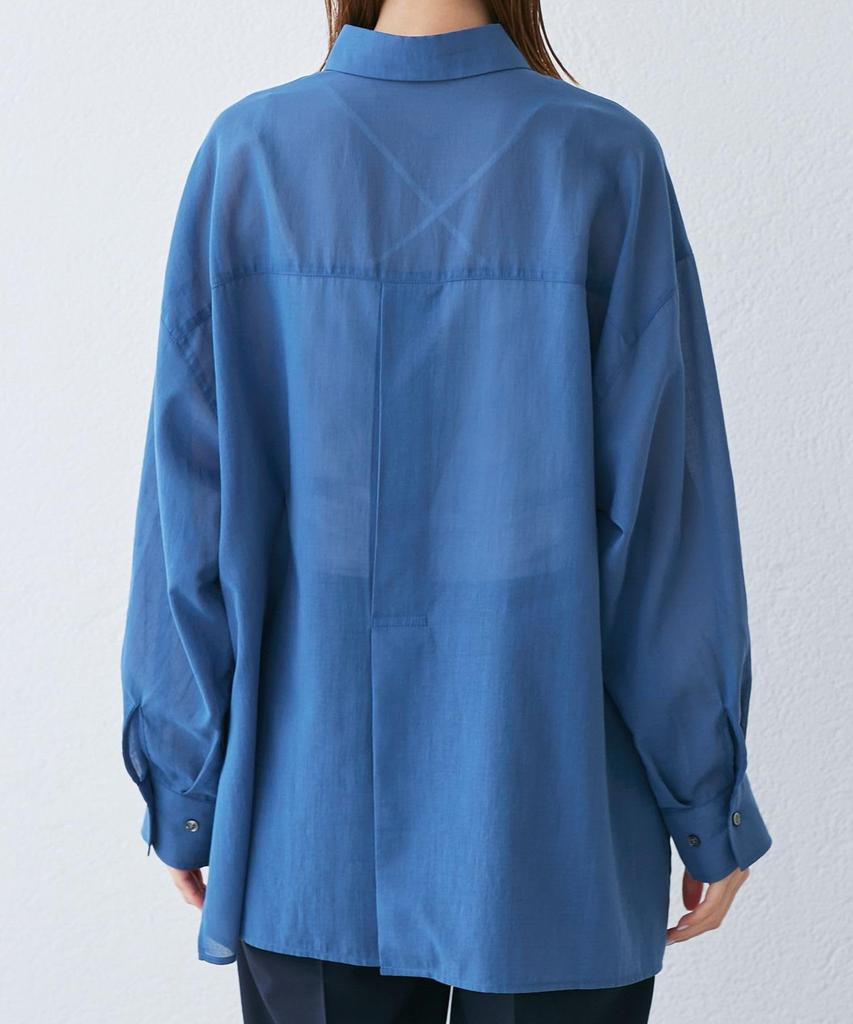 ROPE PICNIC Comfort Series Cool and Cotton Voile Orange Shirt, Breathable, Back-Tuck Shirt, Women's, (70)