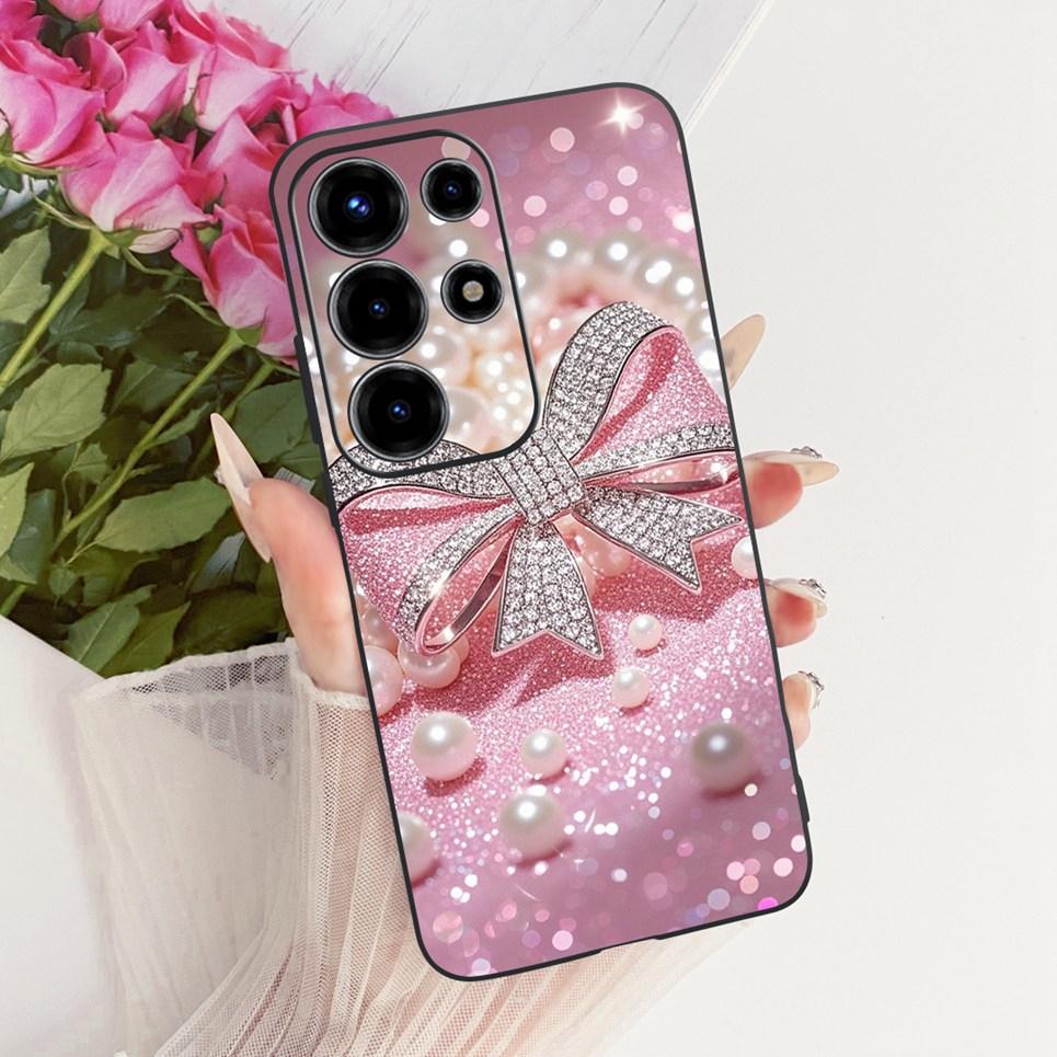 Bow Love Heart Pattern Cute Cat Phone Case For Itel Super 26 Ultra S26 Ultra S688LN Casing Soft TPU Silicone Shockproof Cover