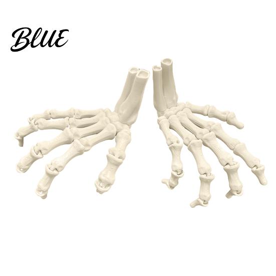 Creepy Gothic Room Accents Halloween Skeleton Hands 3D Printed Hand Bones Model Realistic Creative Holiday Atmosphere Decor Spooky Bone Claw