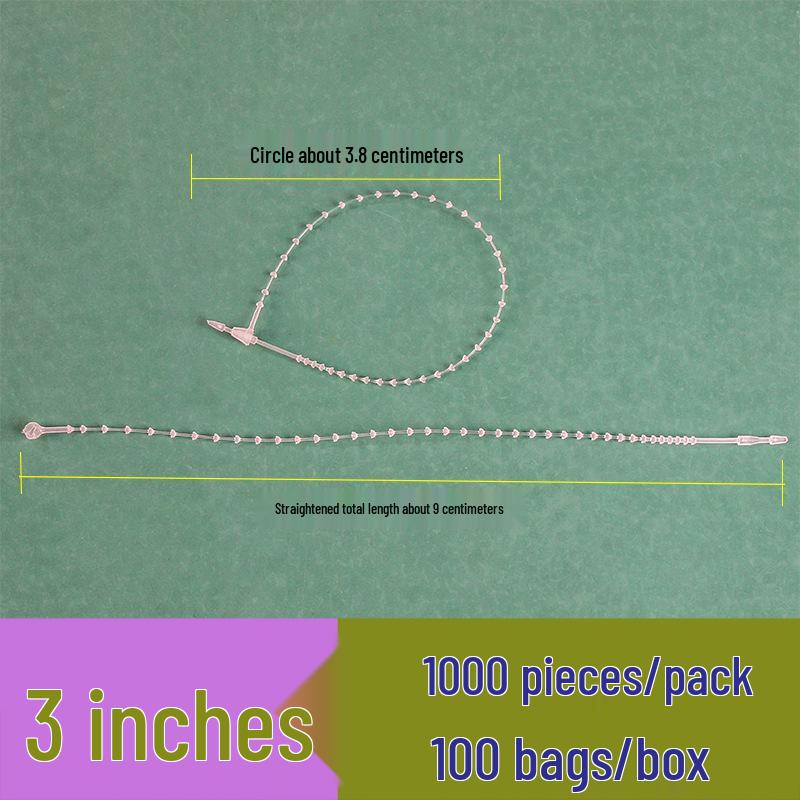 

Transparent Bead Pointed Sewing Needle with Plastic Snap Lock Tag and Hanging Rope for Apparel