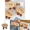 Adorable Plush Cookie Doll Keychain Cute And Fluffy Brown Stuffed Animal Accessory For Bags And Backpacks