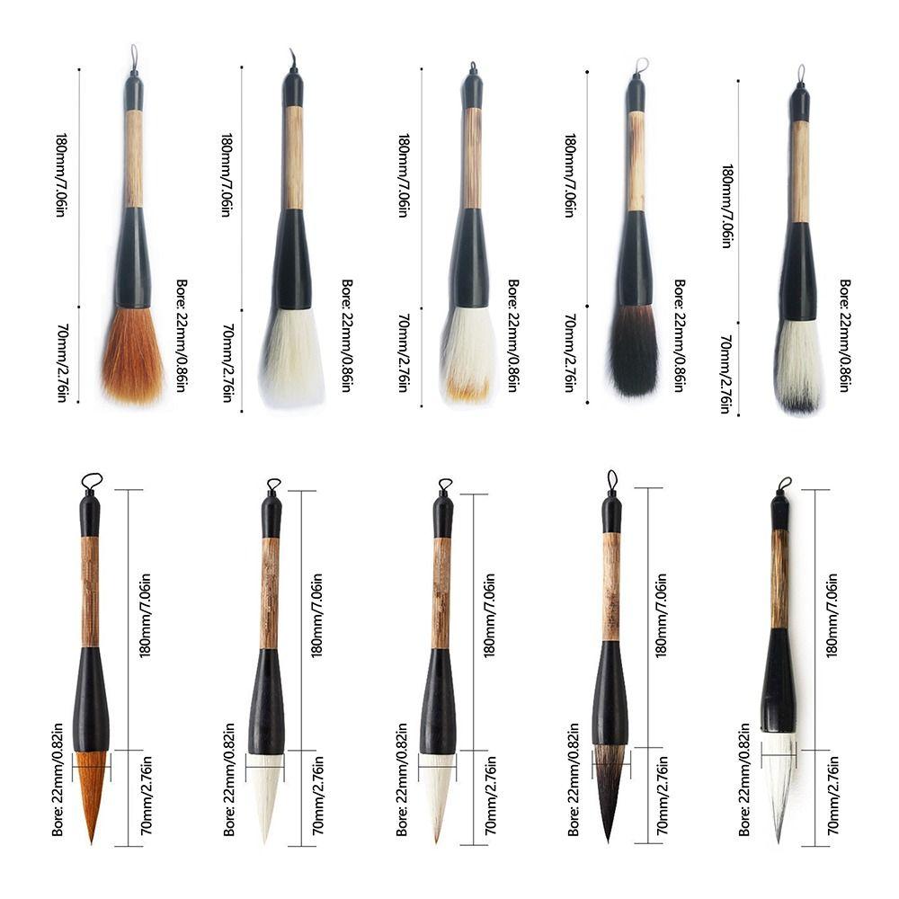 Rhapis Humilis Pole Calligraphy Brush Large Size Writing Brush Calligraphy Writing
