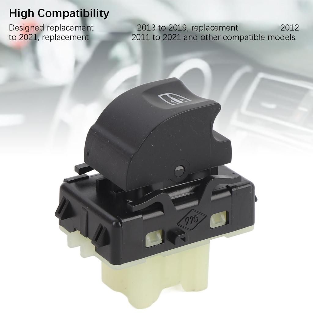 Car Power Window Switch Single Button 254217475R Right Passenger Side Replacement for Captur Clio IV Duster Logan II Talisman
