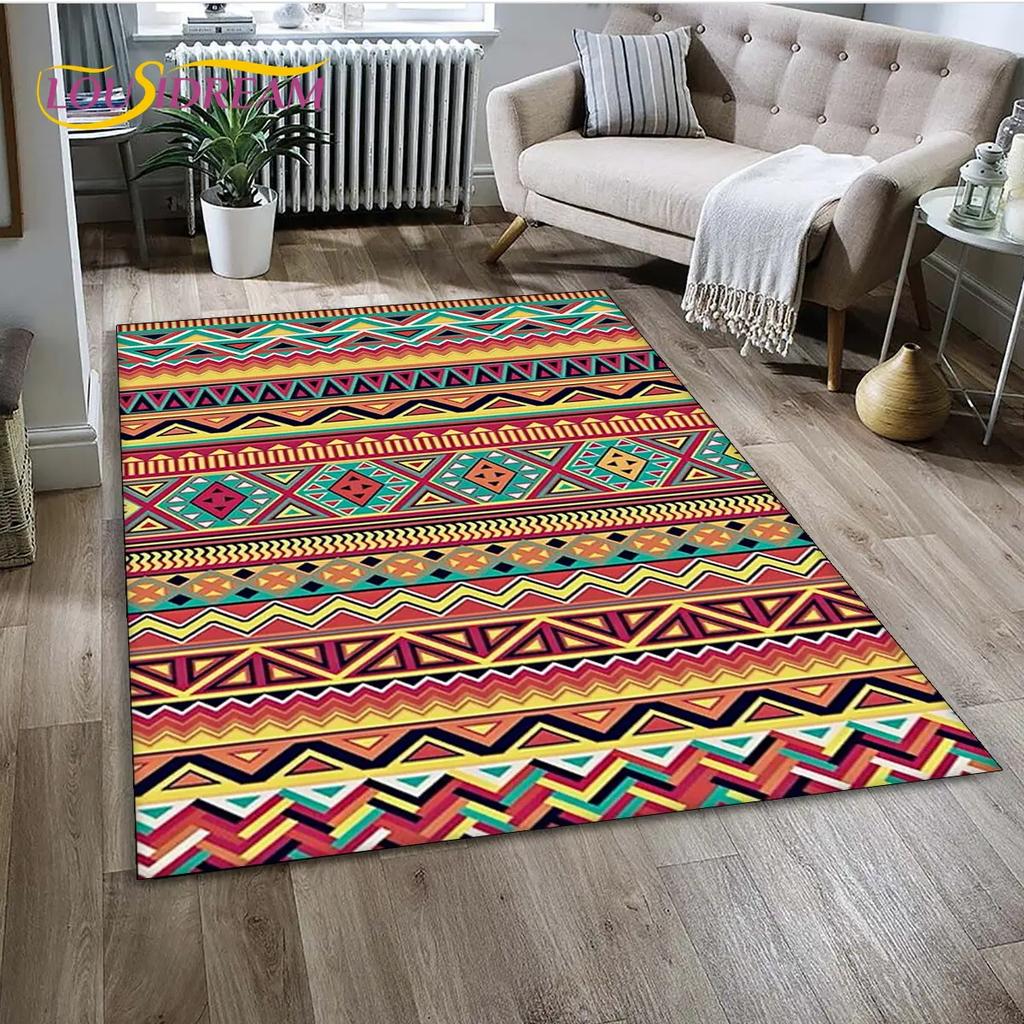 Bohemia Nordic Persia Serie Bereichsteppich, Teppich für Zuhause Wohnzimmer Schlafzimmer Sofa Fußmatte Küchendekor, Kinder Rutschfeste Bodenmatte