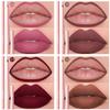 6 sztuk/zestaw konturówka do ust Nude Lip Liner Set wodoodporna matowa szminka o długotrwałym działaniu błyszczyk odporny na rozmazywanie łatwa aplikacja prezent dla każdego rodzaju skóry