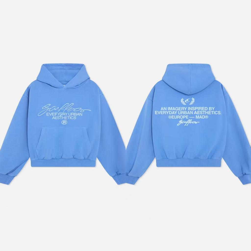 Amerikanischer Stil Bedruckte Design Kapuzenpullover Hip-Hop Verkleidung Schwarze Übergroße Jacken Unisex
